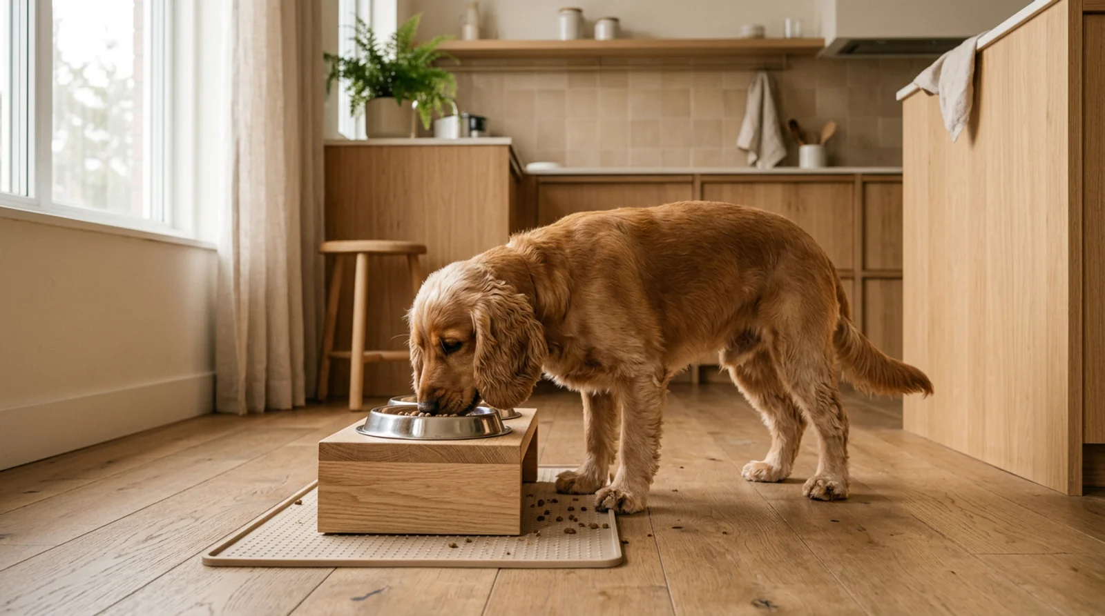 Poste de repas pour animaux : aménagement, hauteur et hygiène