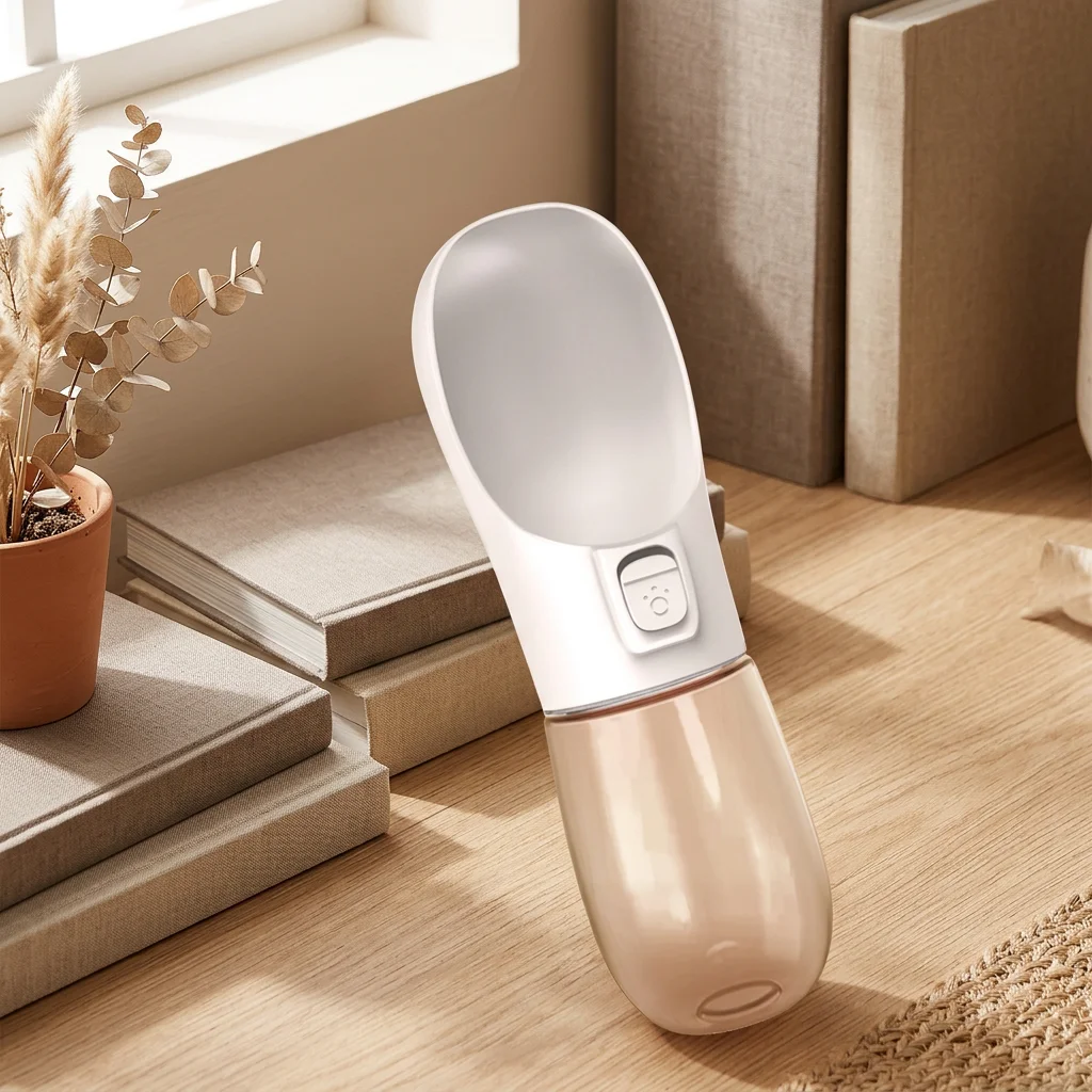 Portable Dog Water Bottle with Integrated Bowl for Travel image 3