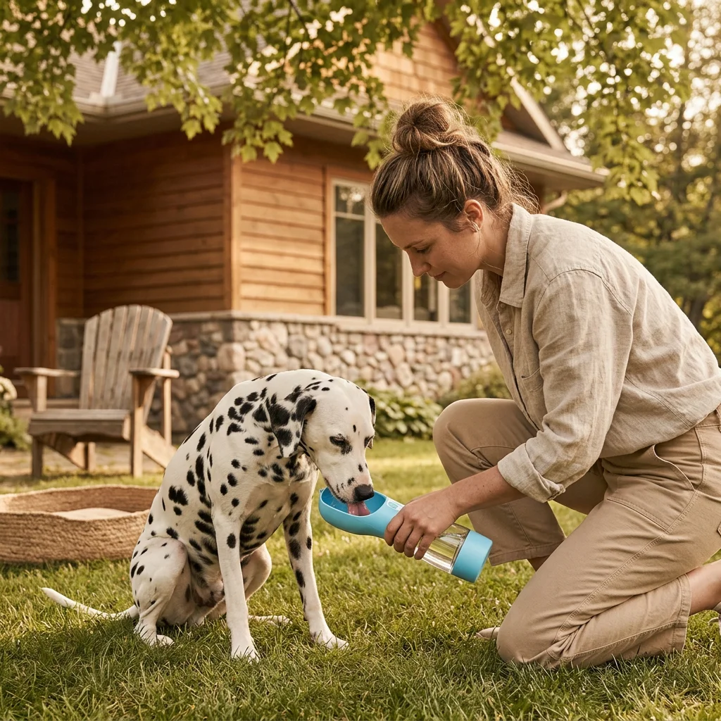 Portable Dog Water Bottle with Integrated Bowl for Travel image 6