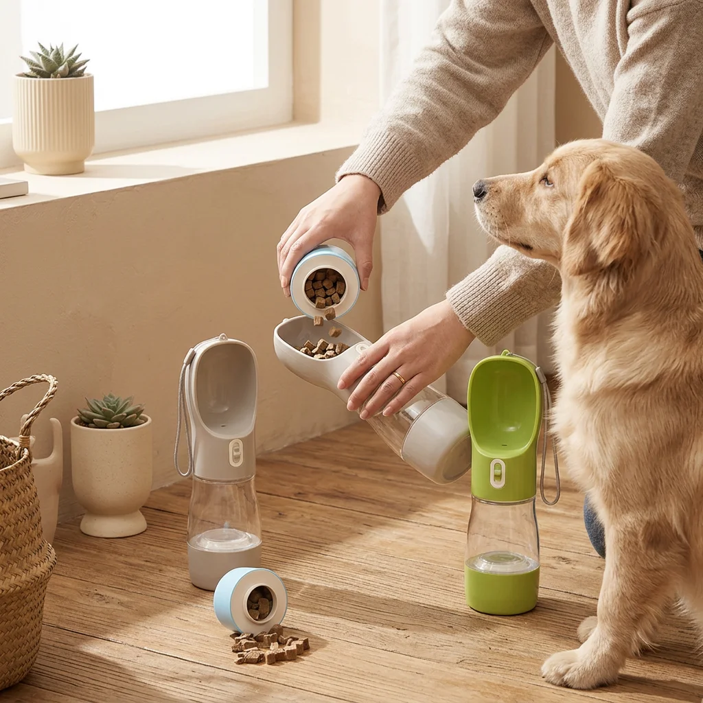 Portable Dog Water Bottle with Integrated Bowl for Travel image 7