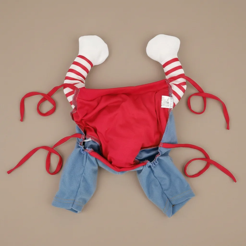 Costume d'Halloween Chucky pour Chien avec Perruque et Couteau image 4