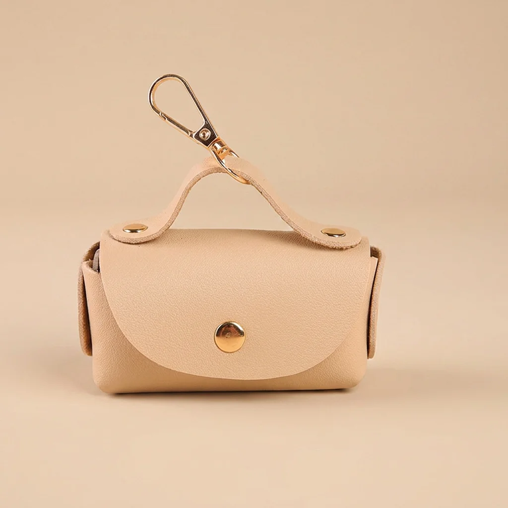 Premium Leather Poop Bag Dispenser with Clip image 5