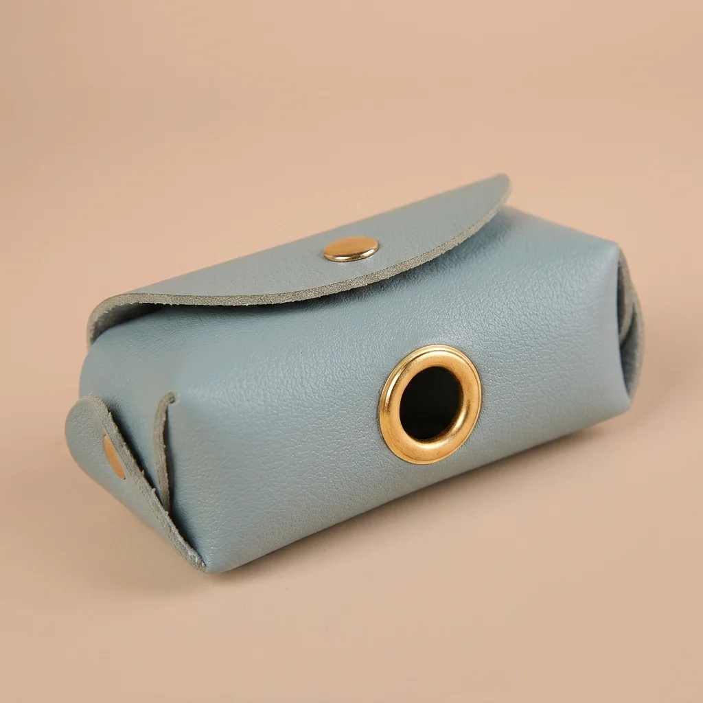 Premium Leather Poop Bag Dispenser with Clip image 7