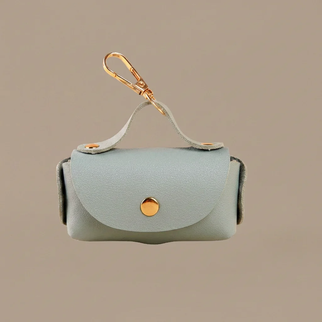 Premium Leather Poop Bag Dispenser with Clip image 6