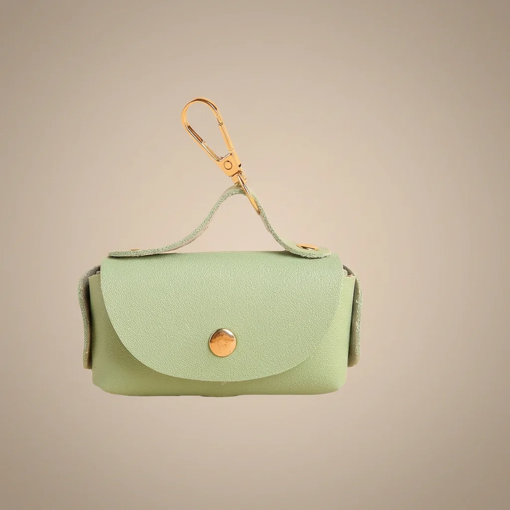 Premium Leather Poop Bag Dispenser with Clip image 8