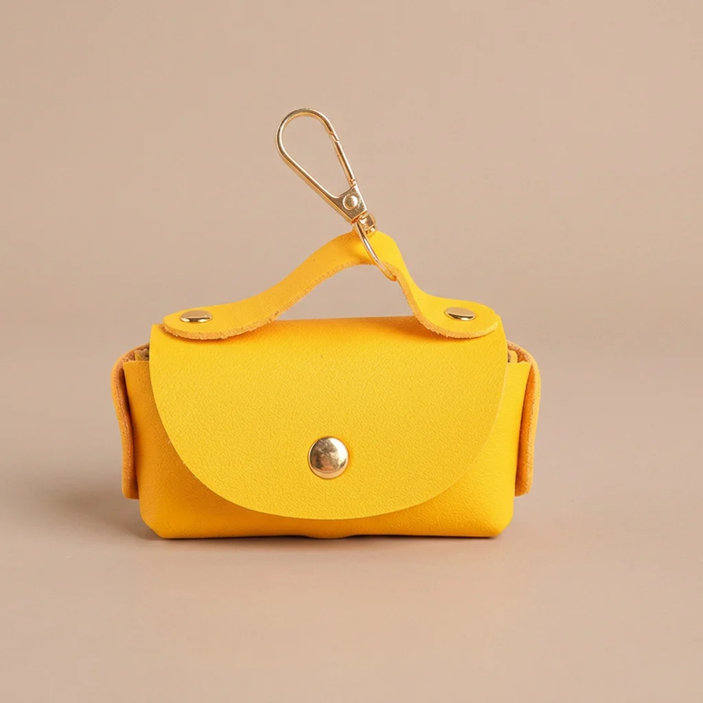 Premium Leather Poop Bag Dispenser with Clip image 14