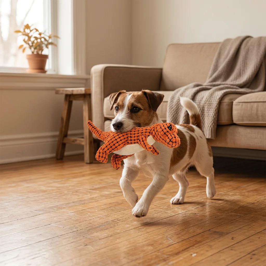 Jouet en Peluche Dinosaure pour Chien avec Couineur – Jouet Doux à Mâcher image 4
