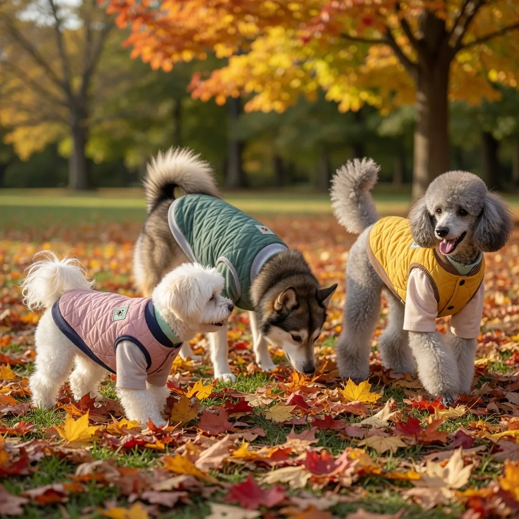 Quilted Dog Vest with Ribbed Collar and Embroidered Patch image 5
