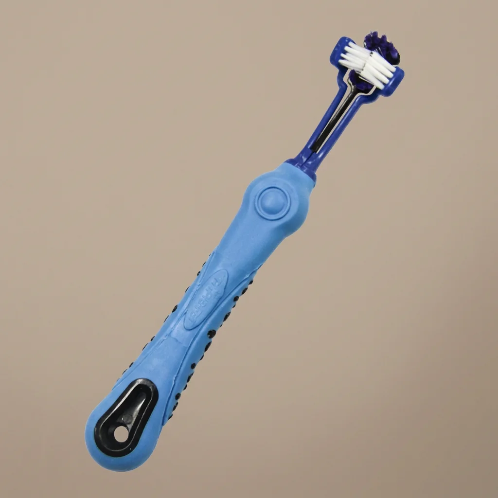 Three-Sided Pet Toothbrush for Dogs - 360° Cleaning Design