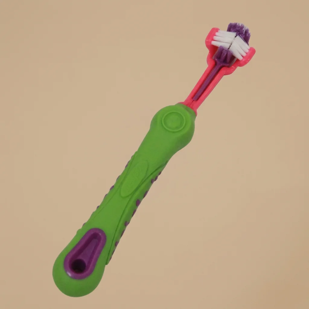 Three-Sided Pet Toothbrush for Dogs - 360° Cleaning Design image 3