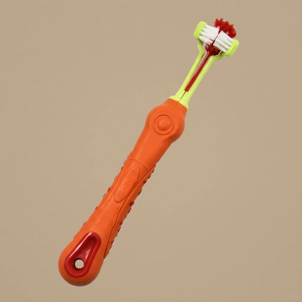 Three-Sided Pet Toothbrush for Dogs - 360° Cleaning Design image 4