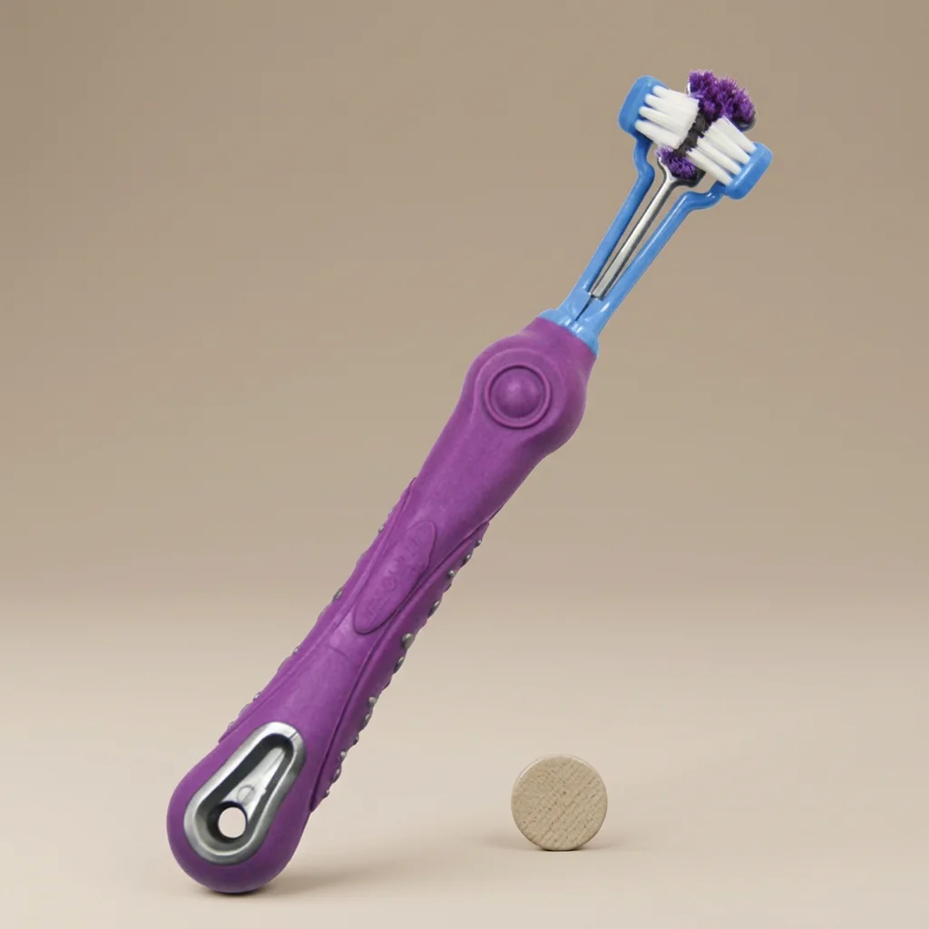 Three-Sided Pet Toothbrush for Dogs - 360° Cleaning Design image 5