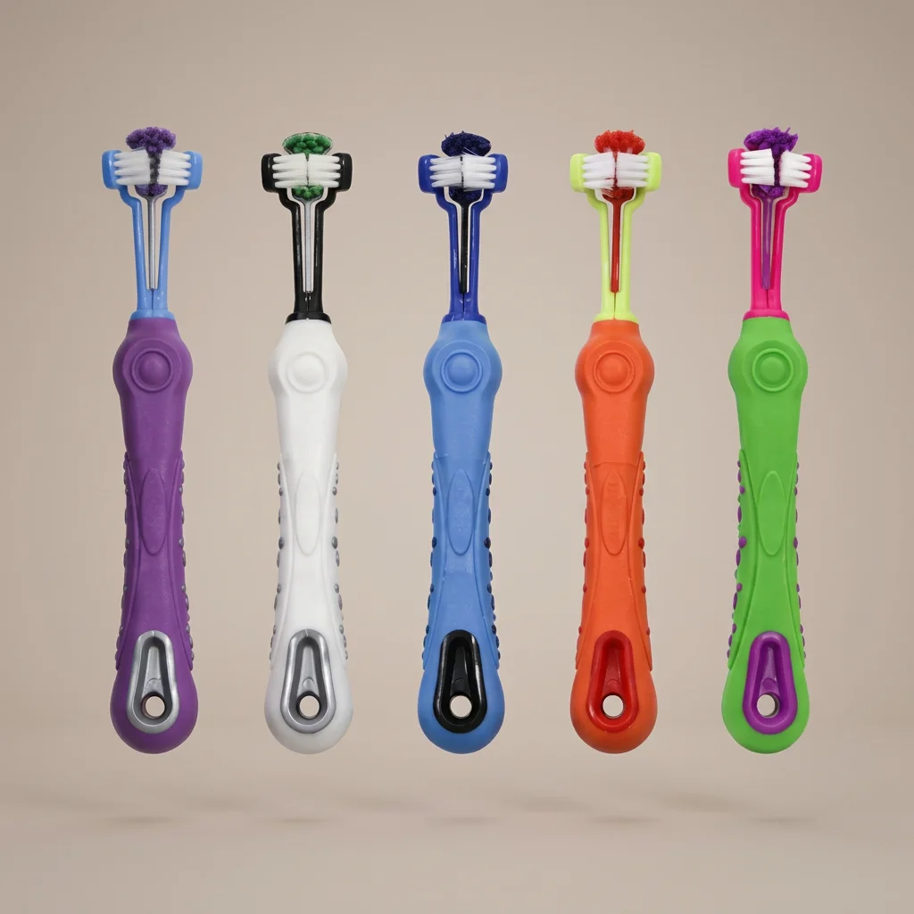 Three-Sided Pet Toothbrush for Dogs - 360° Cleaning Design image 6