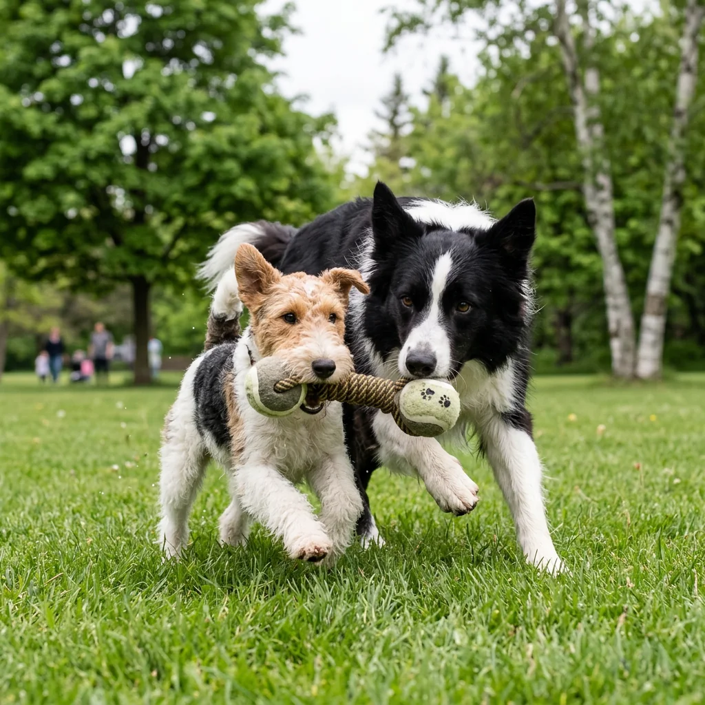 Jouet pour Chien Corde de Coton avec Balles de Tennis image 4