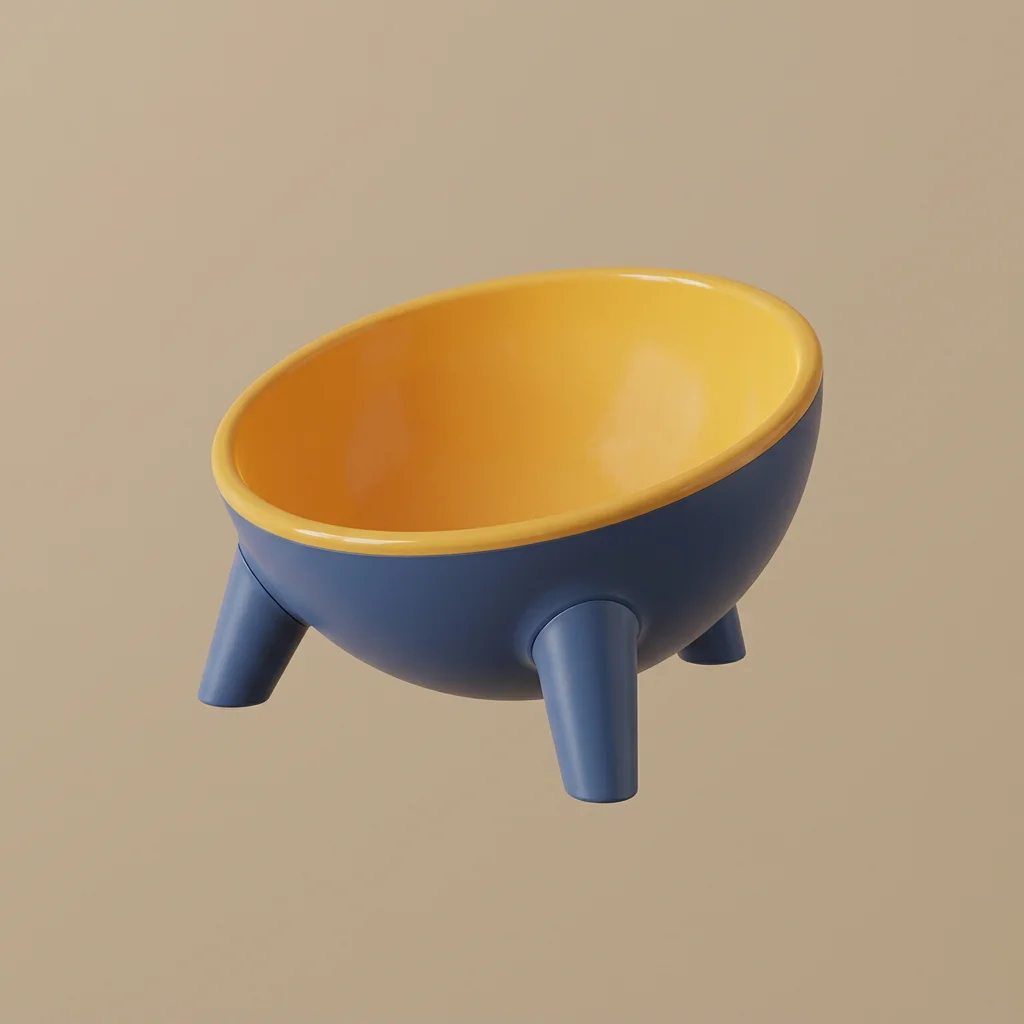 Elevated Tilted Pet Bowl with Stand for Cats and Small Dogs image 4