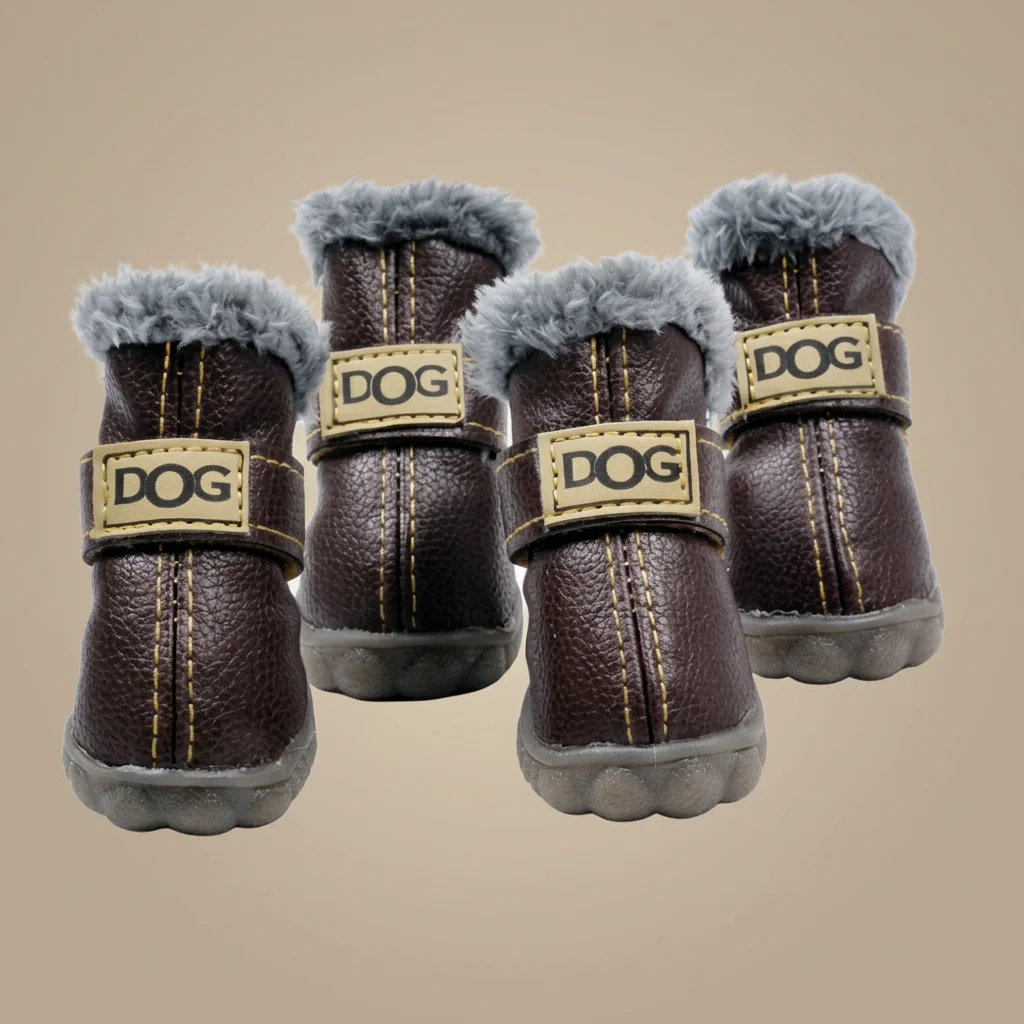Bottes d'Hiver pour Chien avec Doublure Chaude et Semelle Antidérapante image 5