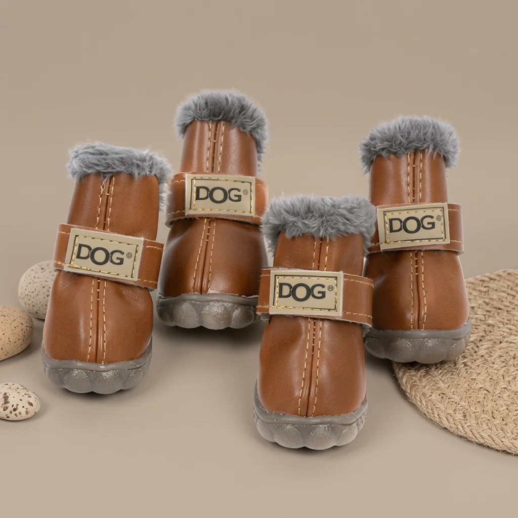 Bottes d'Hiver pour Chien avec Doublure Chaude et Semelle Antidérapante image 6