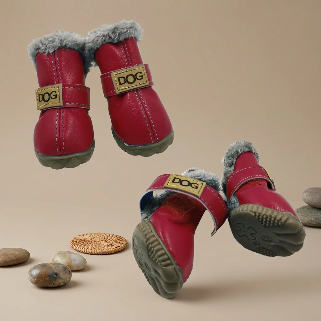 Bottes d'Hiver pour Chien avec Doublure Chaude et Semelle Antidérapante image 8