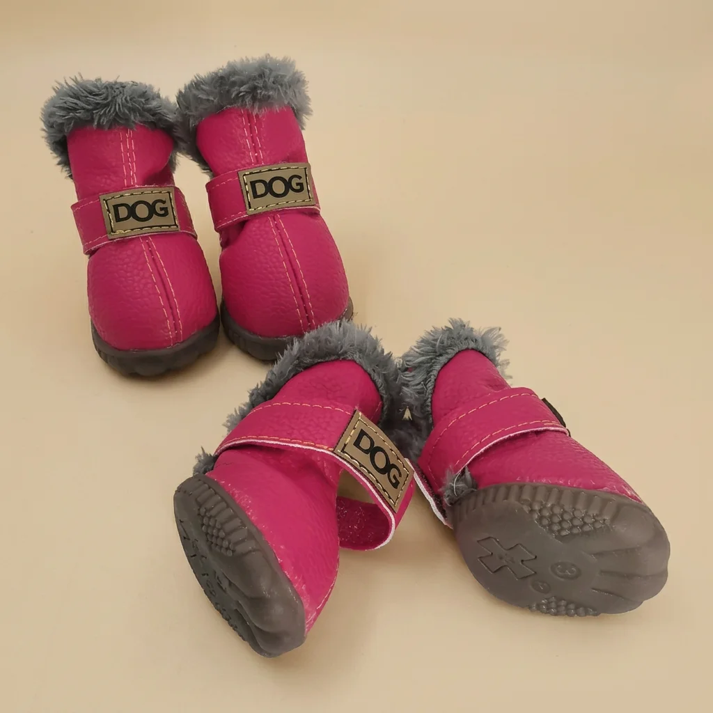 Bottes d'Hiver pour Chien avec Doublure Chaude et Semelle Antidérapante image 9