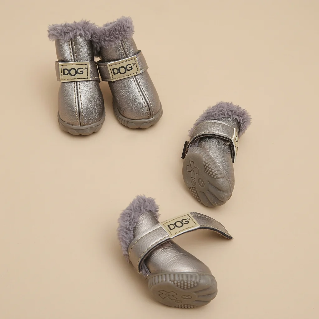 Bottes d'Hiver pour Chien avec Doublure Chaude et Semelle Antidérapante image 10