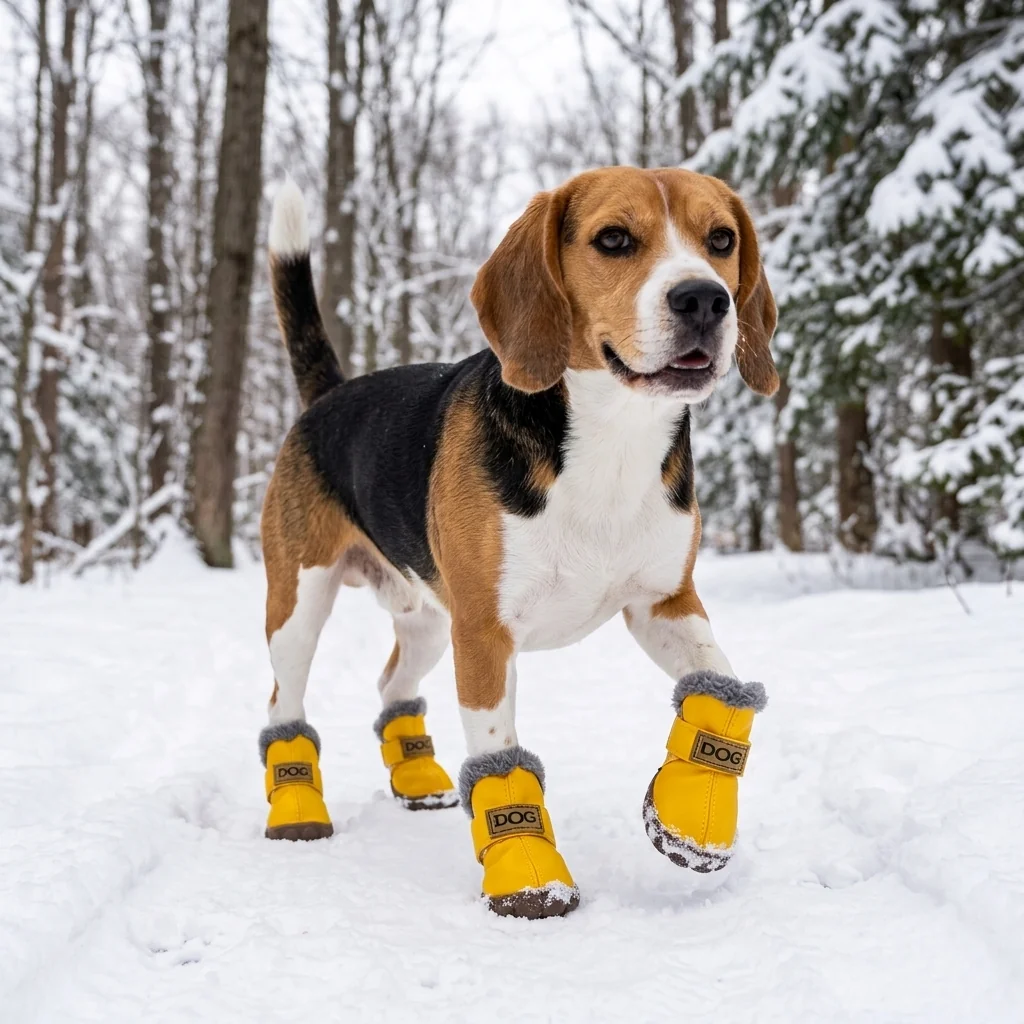 Bottes d'Hiver pour Chien avec Doublure Chaude et Semelle Antidérapante image 11