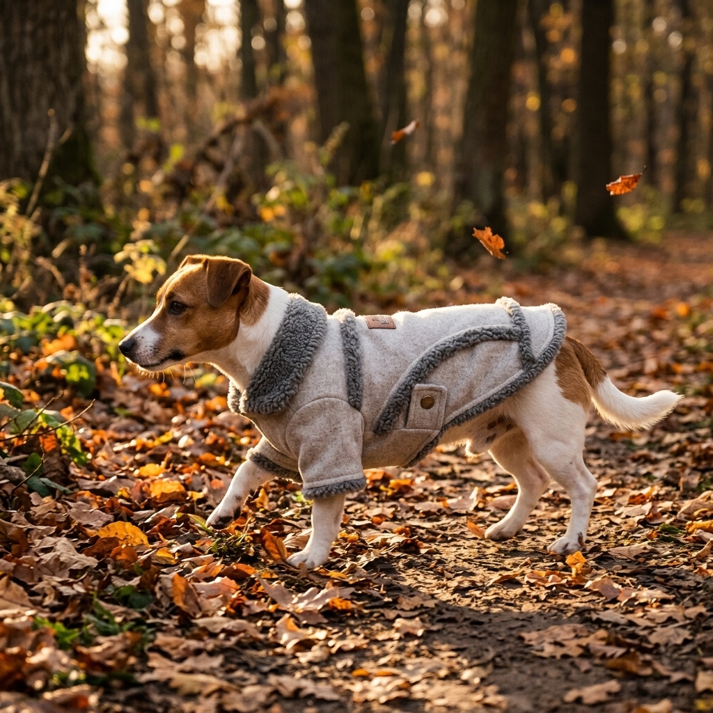 Manteau d'hiver chaud pour chien avec doublure en fausse fourrure image 3