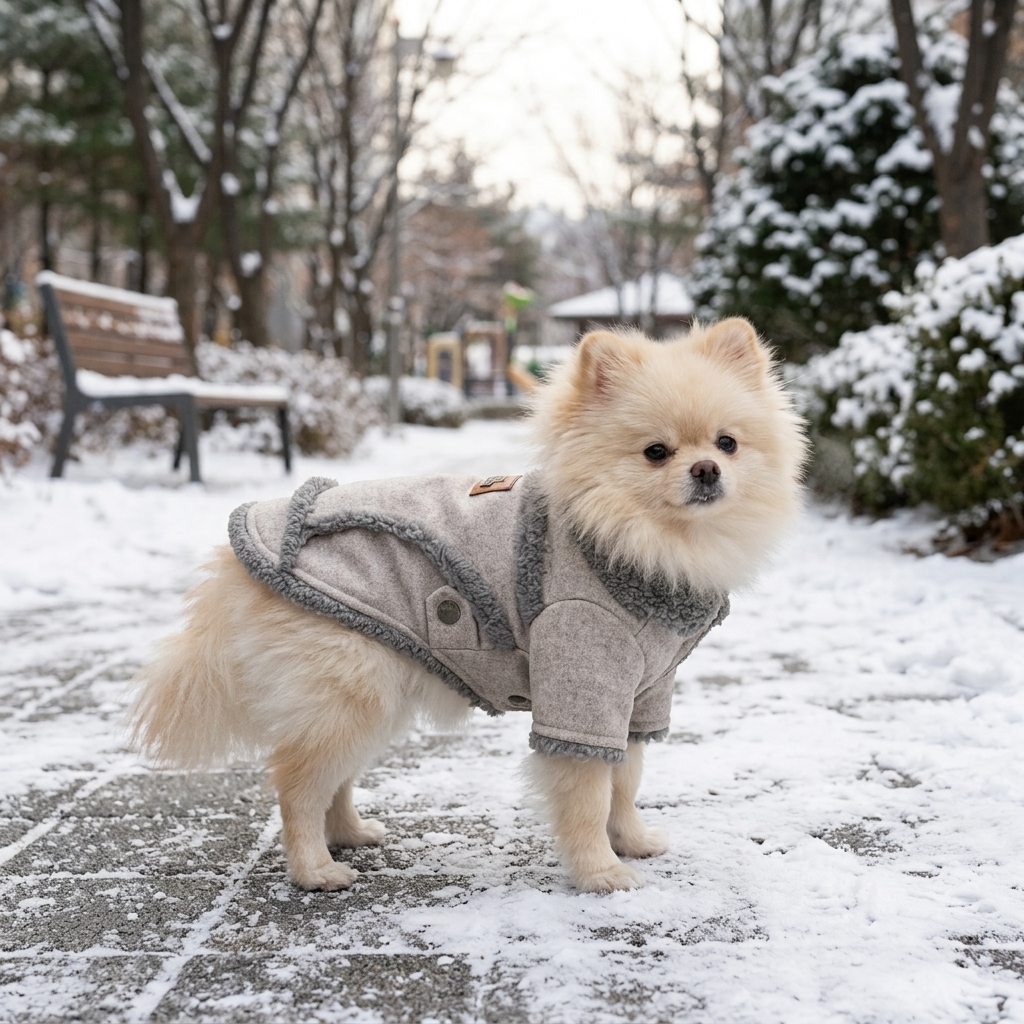 Manteau d'hiver chaud pour chien avec doublure en fausse fourrure image 2