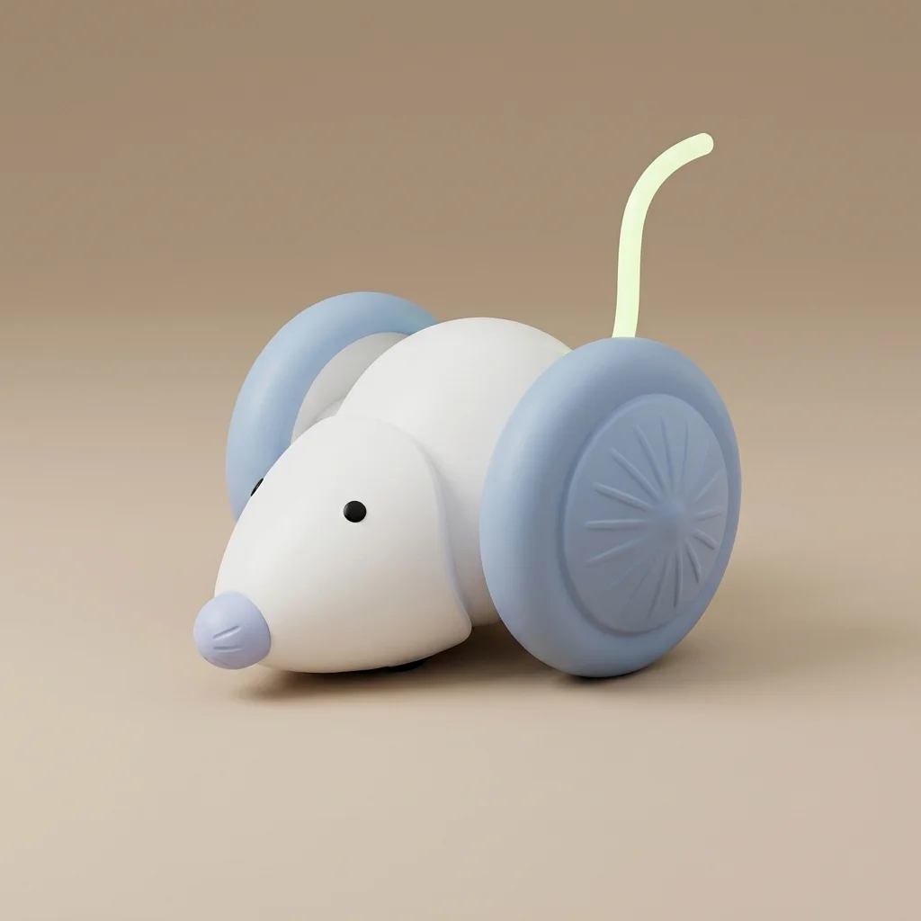 Interactive Electric Mouse Car Cat Toy with Intelligent Obstacle Avoidance image 4